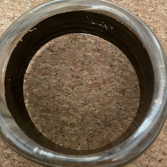 Chunky Asymmetric Clear Lucite Gold Brown Bangle Bracelet Vintage Retro Jewelry - Picture 6 of 7